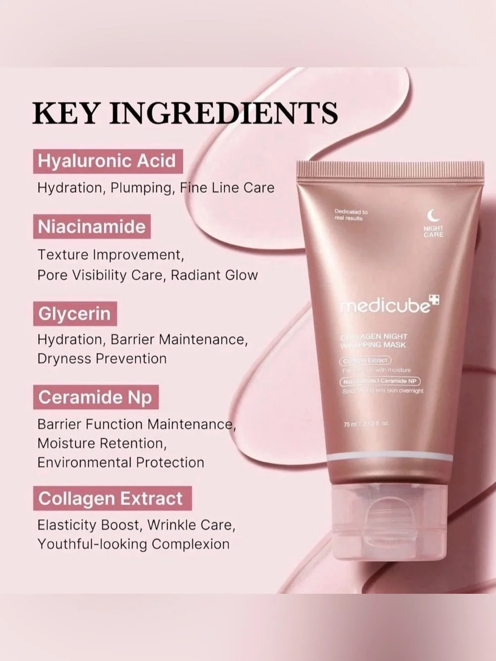 MediCube Collagen Night Wrapping Mask 2.53oz
